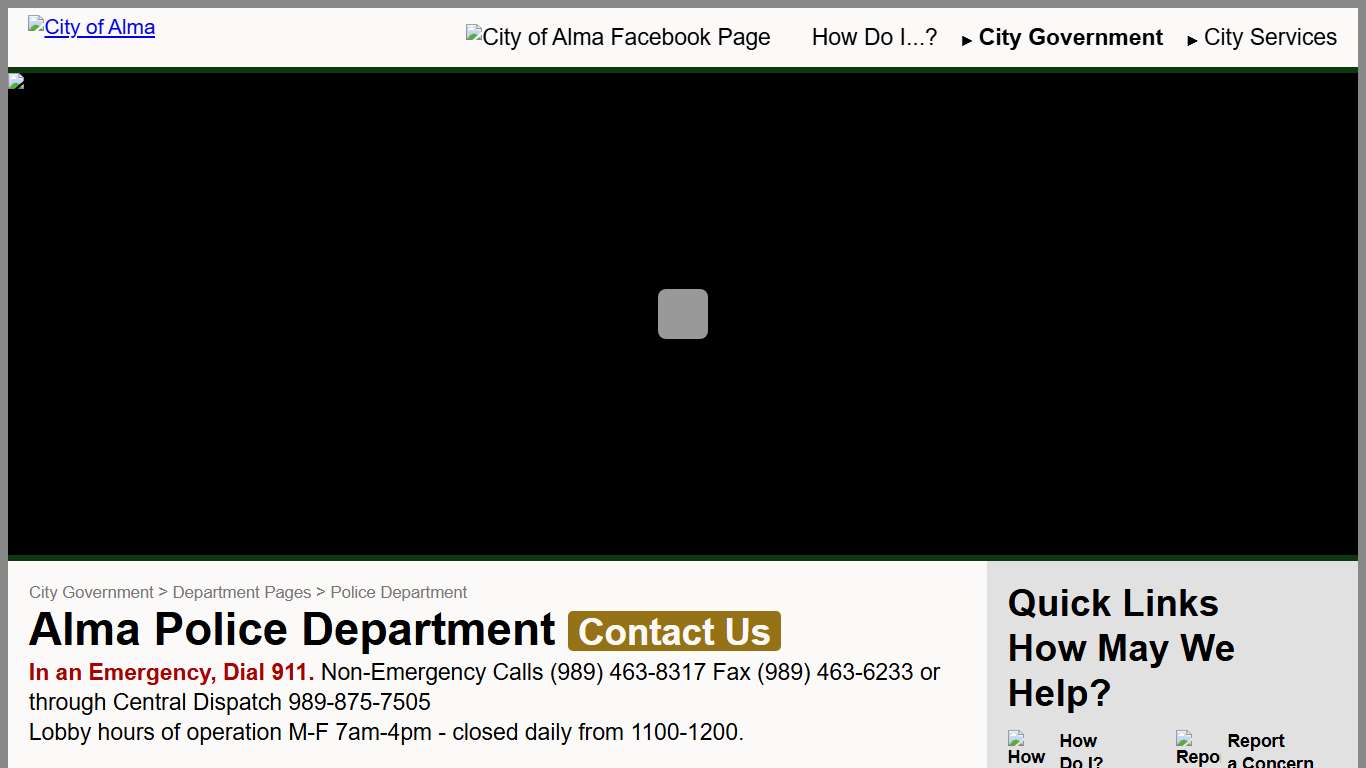 Police Department | City of Alma